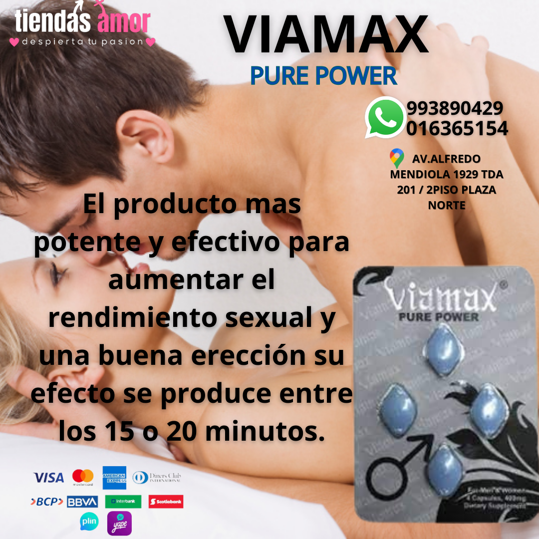 VIAMAX PURE POWER POTENCIADOR SEXUAL 100 NATURAL